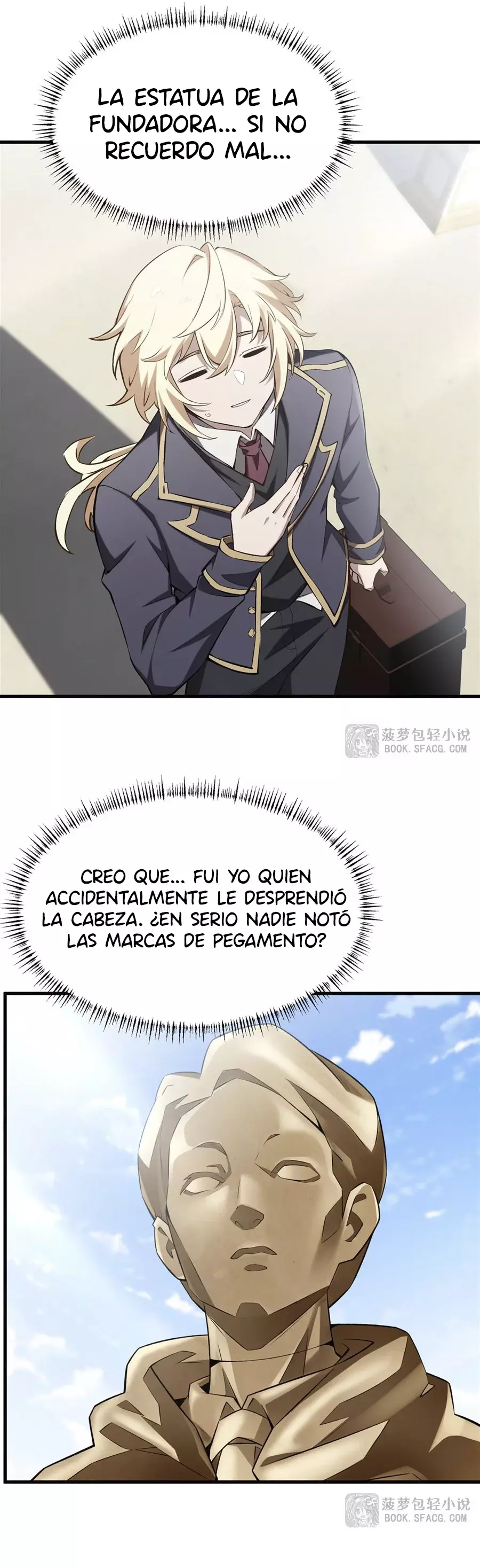 El villano rubio de la novela de la protagonista femenina quiere ser feliz Capitulo 42: ¿Marca en el Cuerpo? página 14
