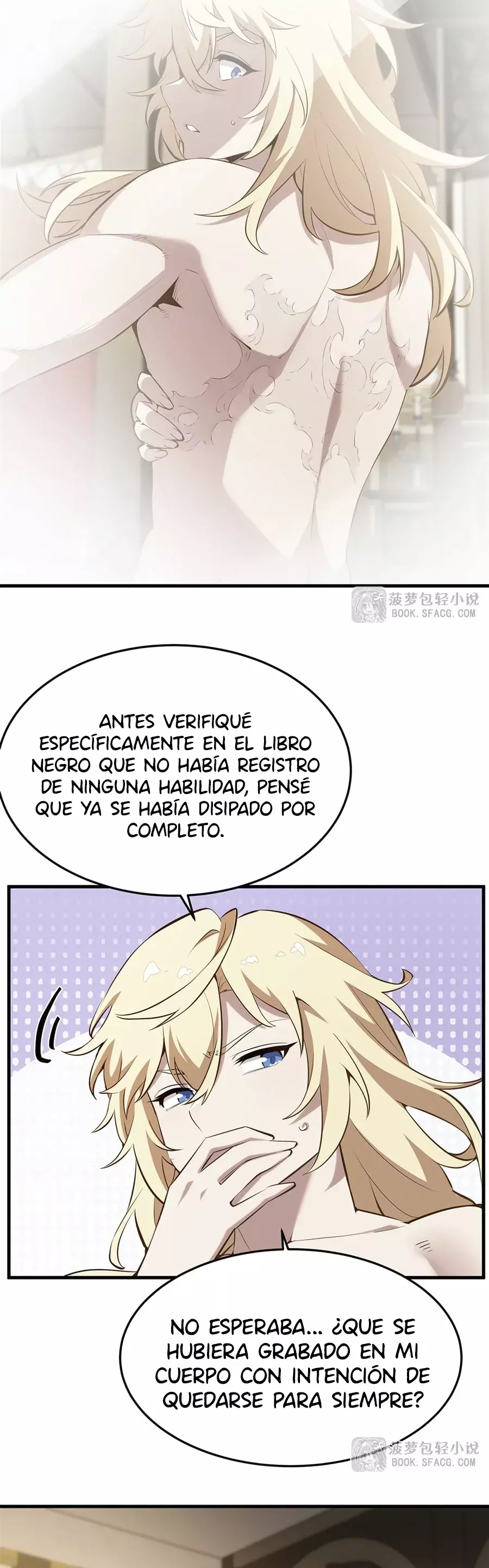 El villano rubio de la novela de la protagonista femenina quiere ser feliz Capitulo 42: ¿Marca en el Cuerpo? página 28