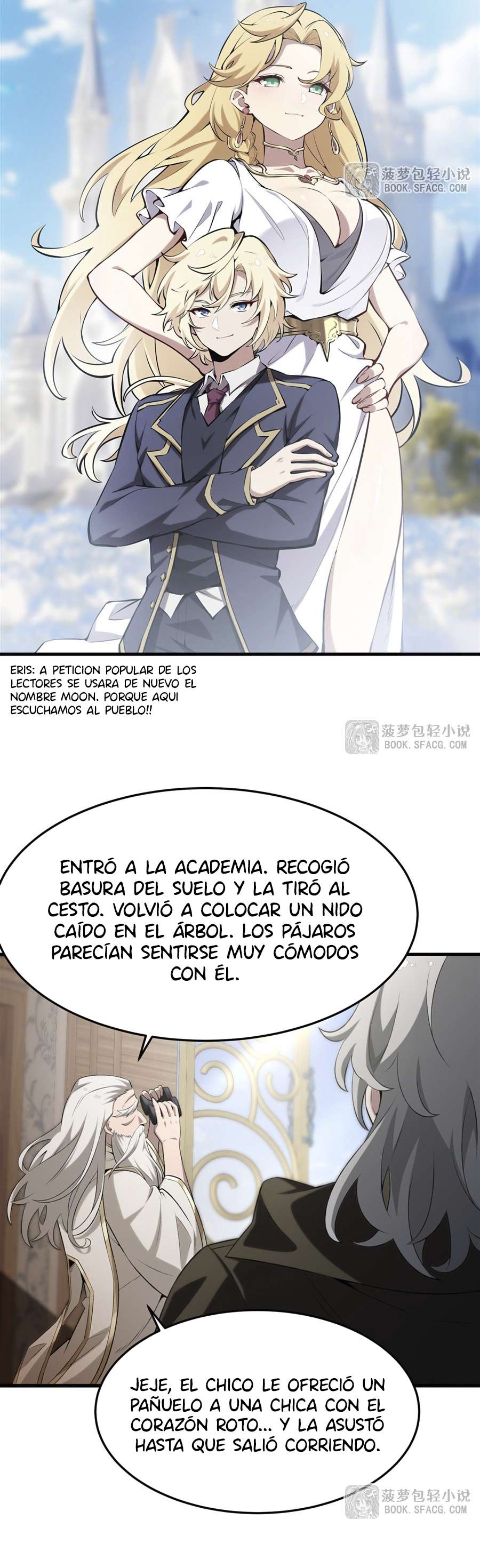 El villano rubio de la novela de la protagonista femenina quiere ser feliz Capitulo 42 página 12