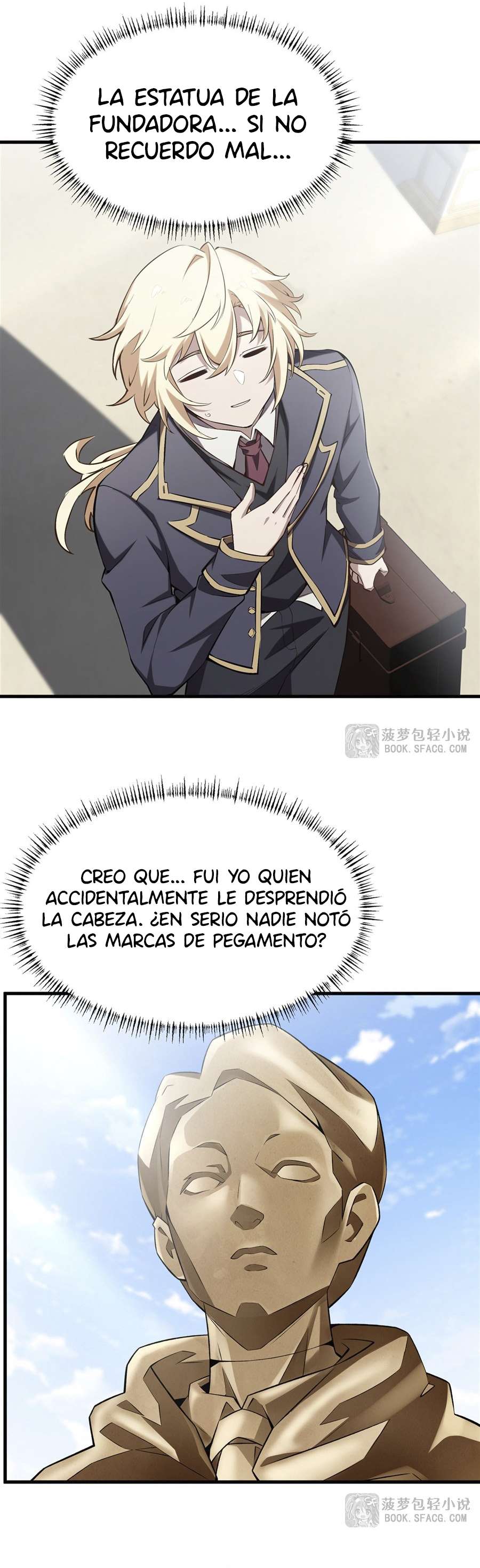 El villano rubio de la novela de la protagonista femenina quiere ser feliz Capitulo 42 página 14