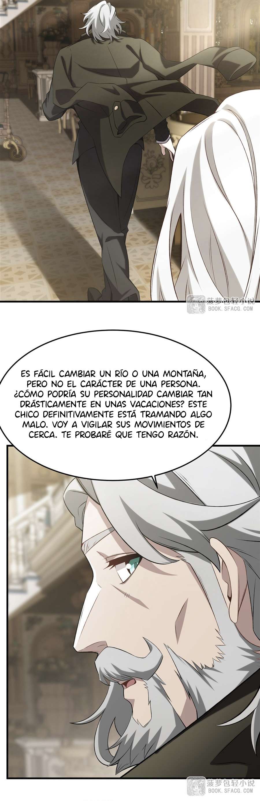 El villano rubio de la novela de la protagonista femenina quiere ser feliz Capitulo 42 página 18