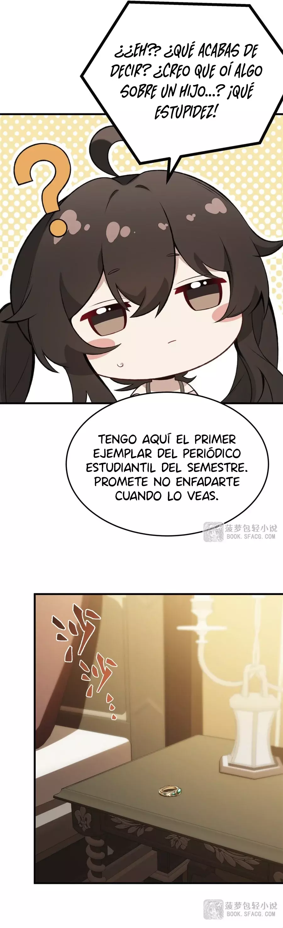 El villano rubio de la novela de la protagonista femenina quiere ser feliz Capitulo 43: Rumor de Embarazo página 16