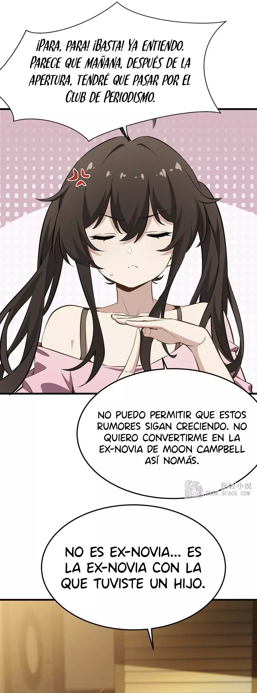 El villano rubio de la novela de la protagonista femenina quiere ser feliz Capitulo 43: Rumor de Embarazo página 19