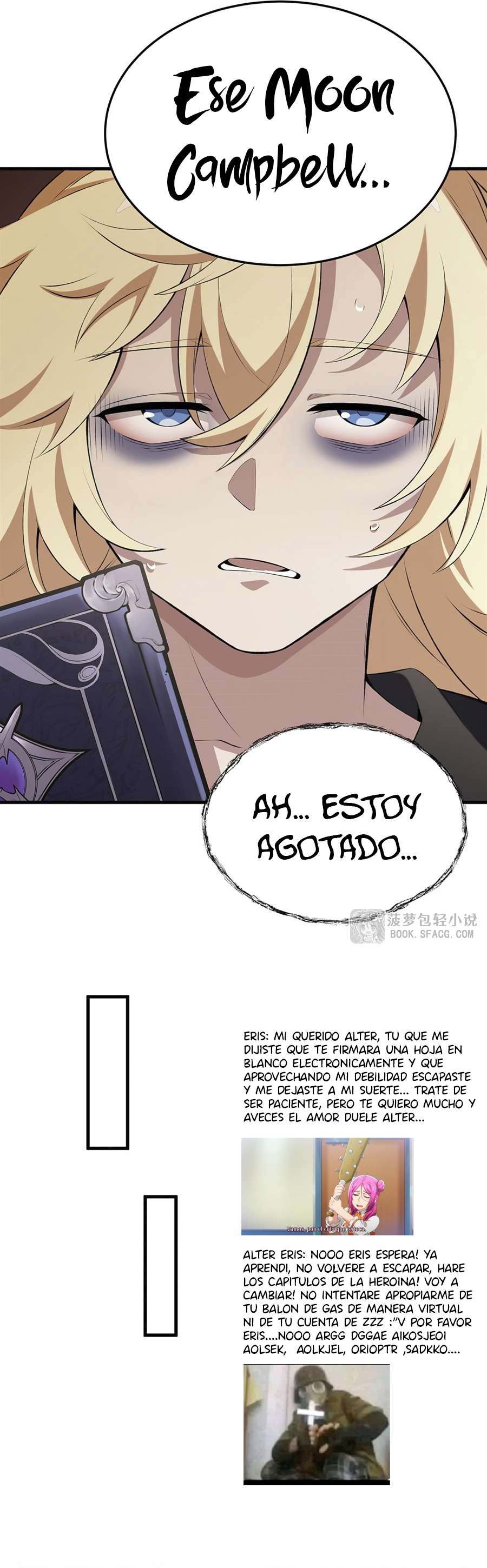 El villano rubio de la novela de la protagonista femenina quiere ser feliz Capitulo 43 página 35
