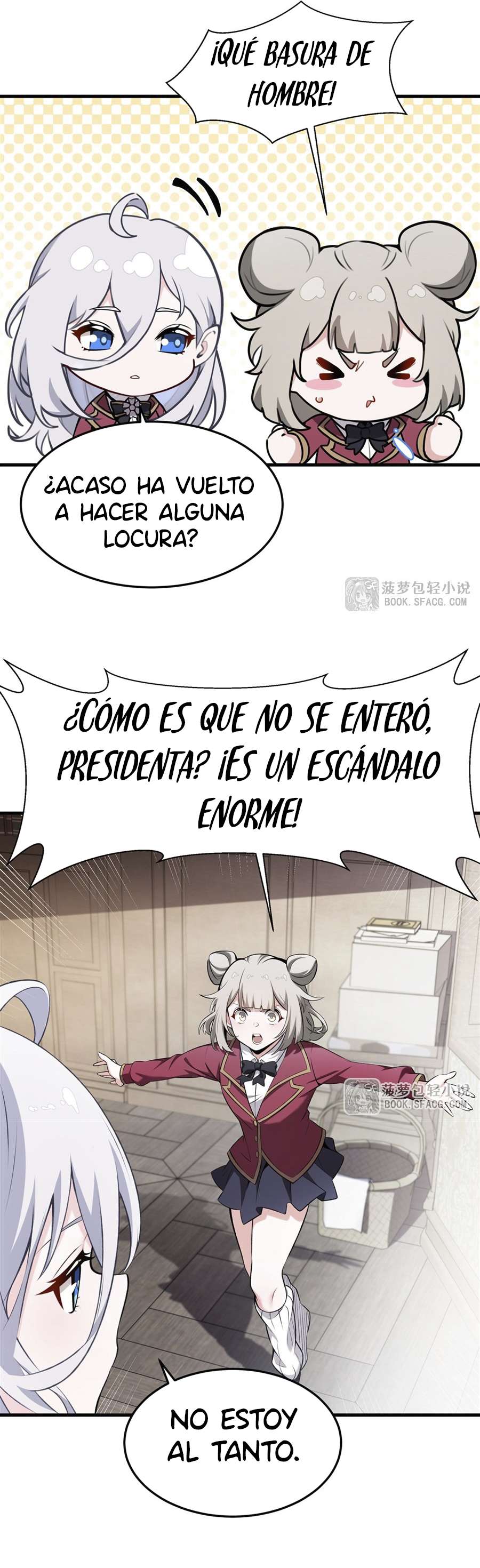 El villano rubio de la novela de la protagonista femenina quiere ser feliz Capitulo 44 página 23
