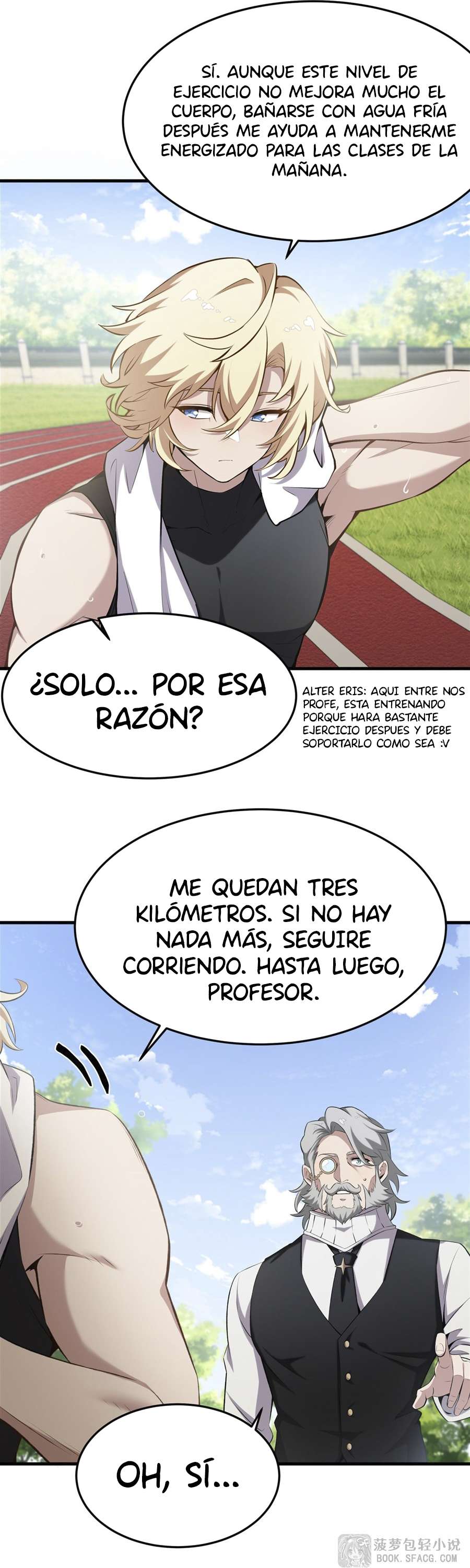 El villano rubio de la novela de la protagonista femenina quiere ser feliz Capitulo 44 página 9
