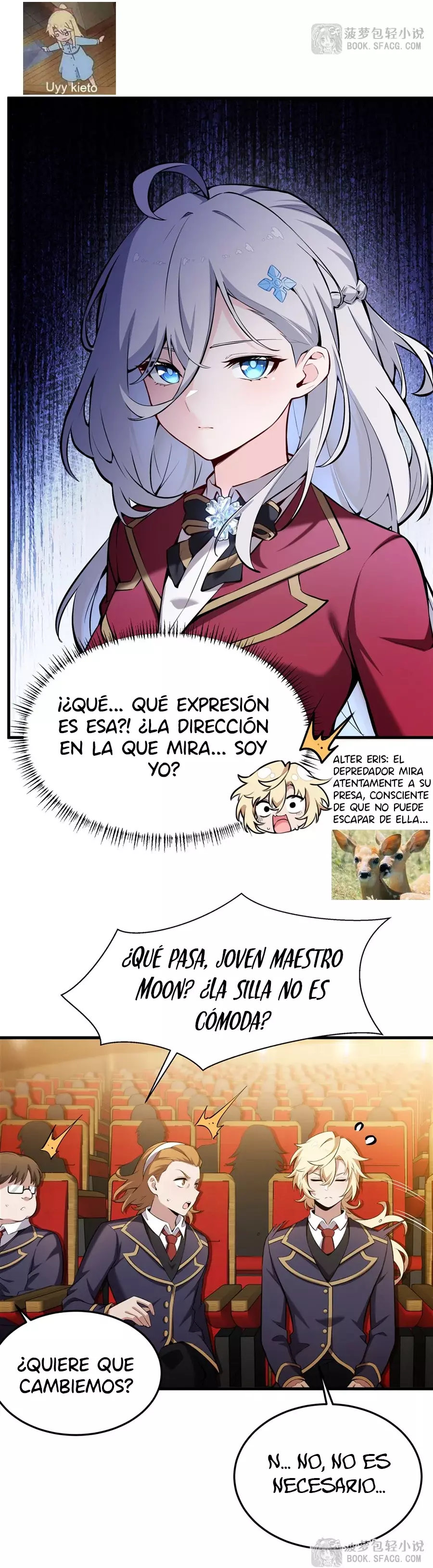 El villano rubio de la novela de la protagonista femenina quiere ser feliz Capitulo 45: ¿El Regreso del Dios Maligno? página 17