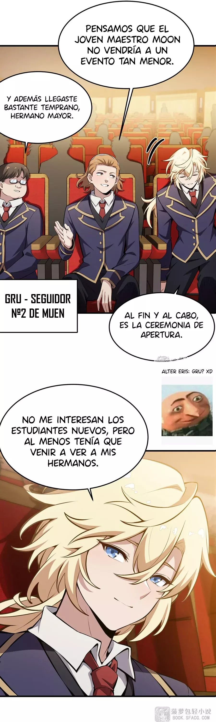 El villano rubio de la novela de la protagonista femenina quiere ser feliz Capitulo 45: ¿El Regreso del Dios Maligno? página 8