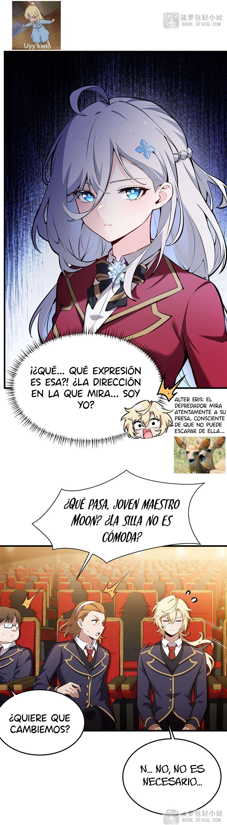 El villano rubio de la novela de la protagonista femenina quiere ser feliz Capitulo 45 página 17
