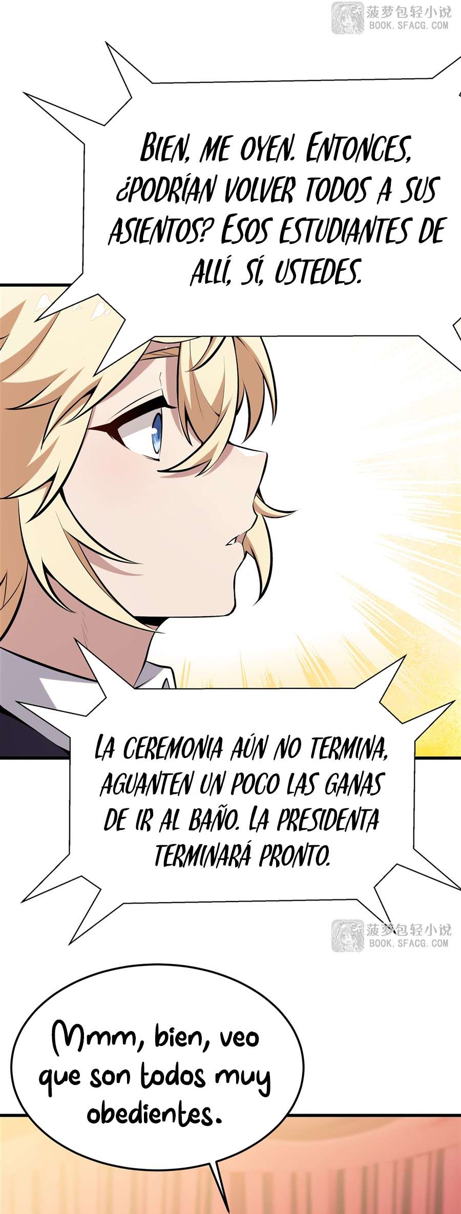 El villano rubio de la novela de la protagonista femenina quiere ser feliz Capitulo 45 página 22