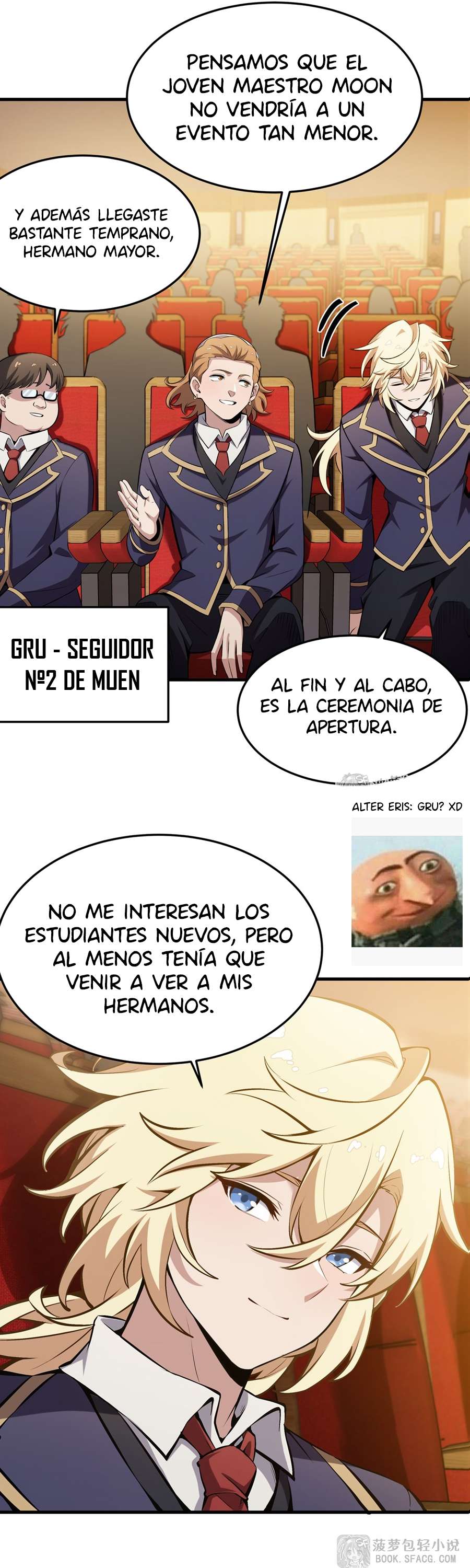 El villano rubio de la novela de la protagonista femenina quiere ser feliz Capitulo 45 página 8