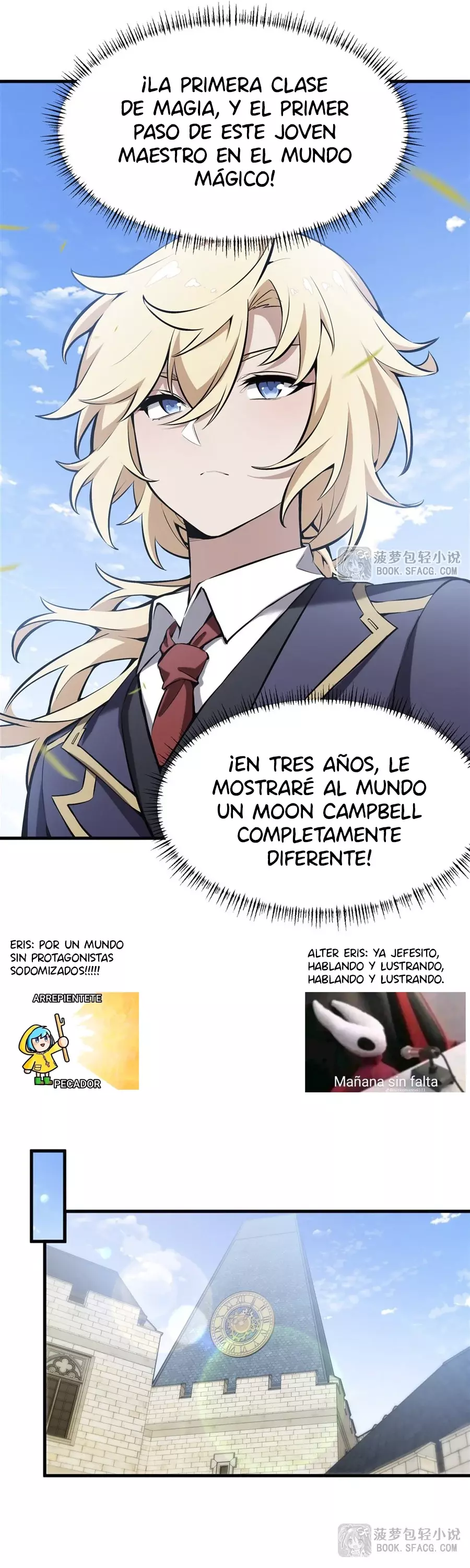 El villano rubio de la novela de la protagonista femenina quiere ser feliz Capitulo 46: Provocación página 5