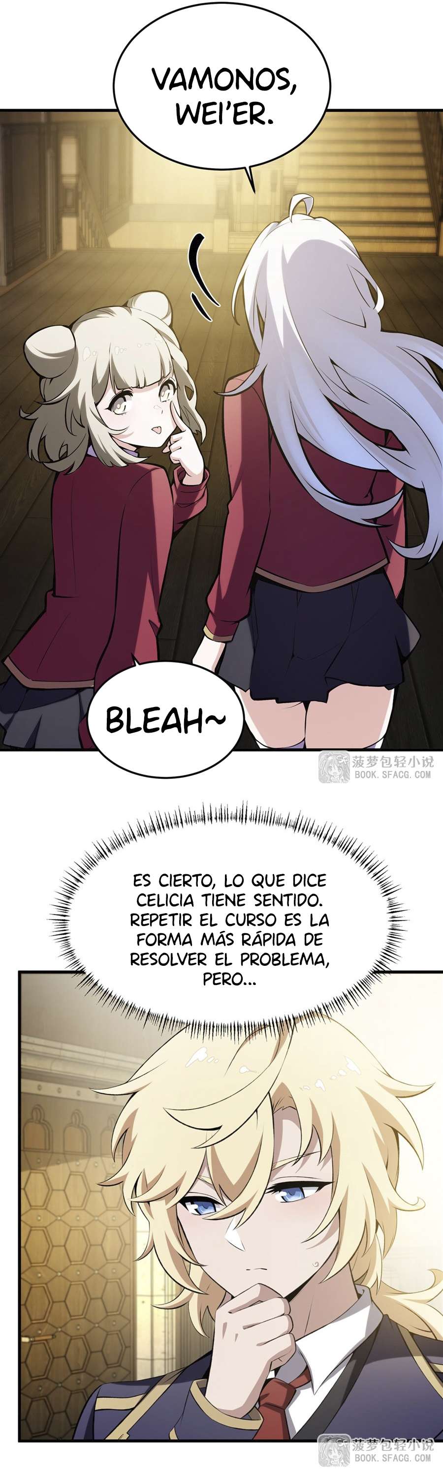 El villano rubio de la novela de la protagonista femenina quiere ser feliz Capitulo 46 página 28