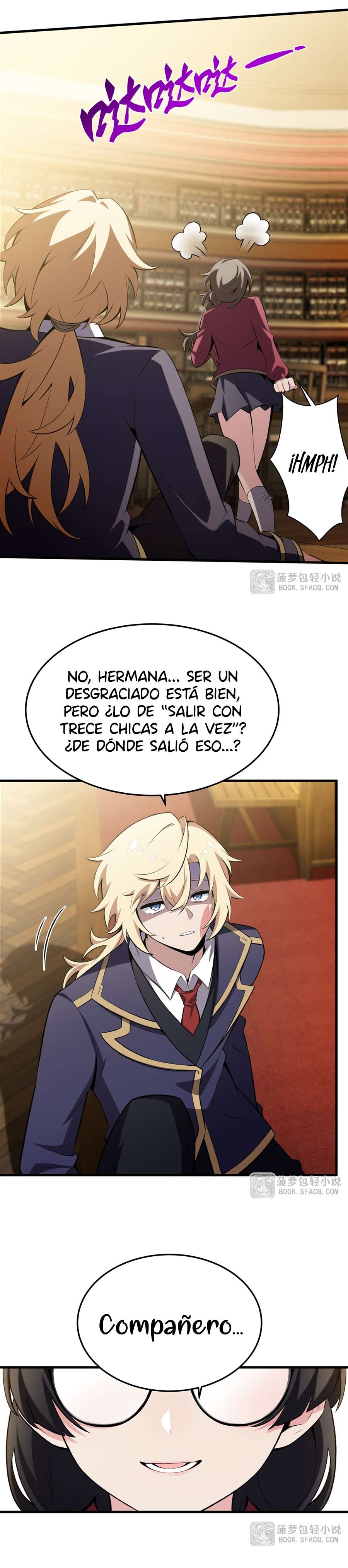 El villano rubio de la novela de la protagonista femenina quiere ser feliz Capitulo 47 página 10
