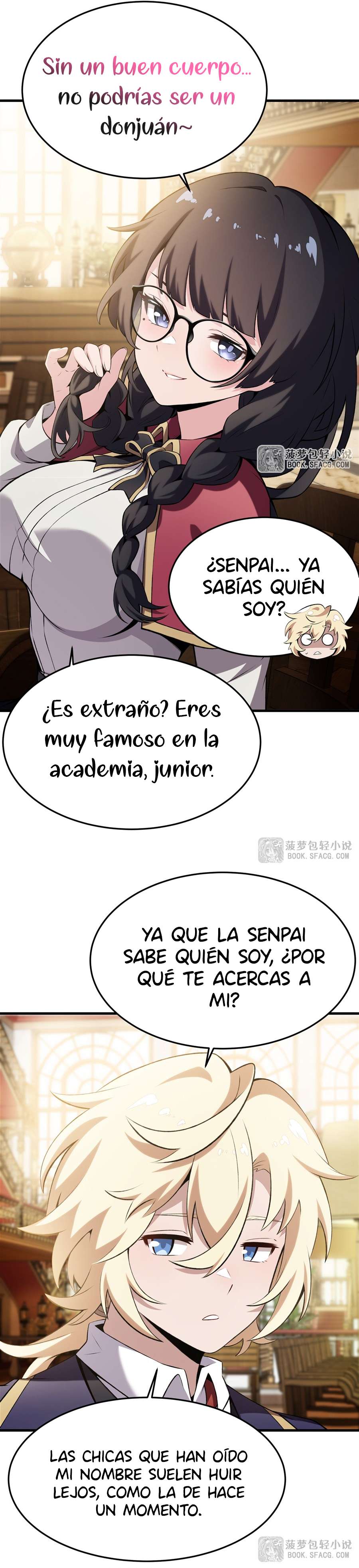 El villano rubio de la novela de la protagonista femenina quiere ser feliz Capitulo 47 página 15
