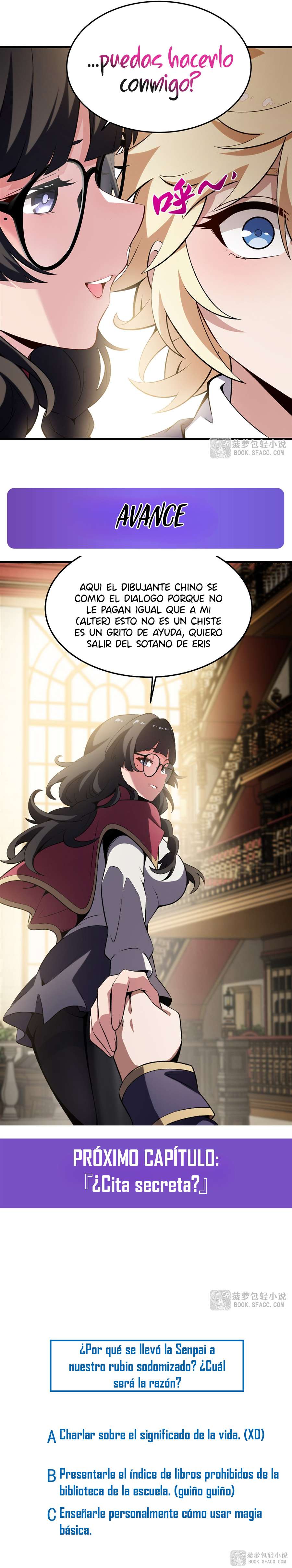 El villano rubio de la novela de la protagonista femenina quiere ser feliz Capitulo 47 página 17