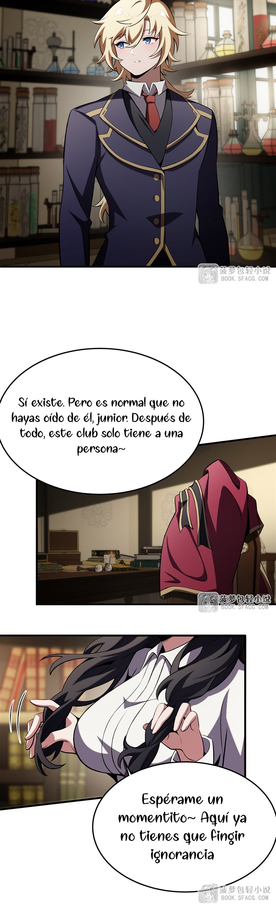 El villano rubio de la novela de la protagonista femenina quiere ser feliz Capitulo 48 página 22