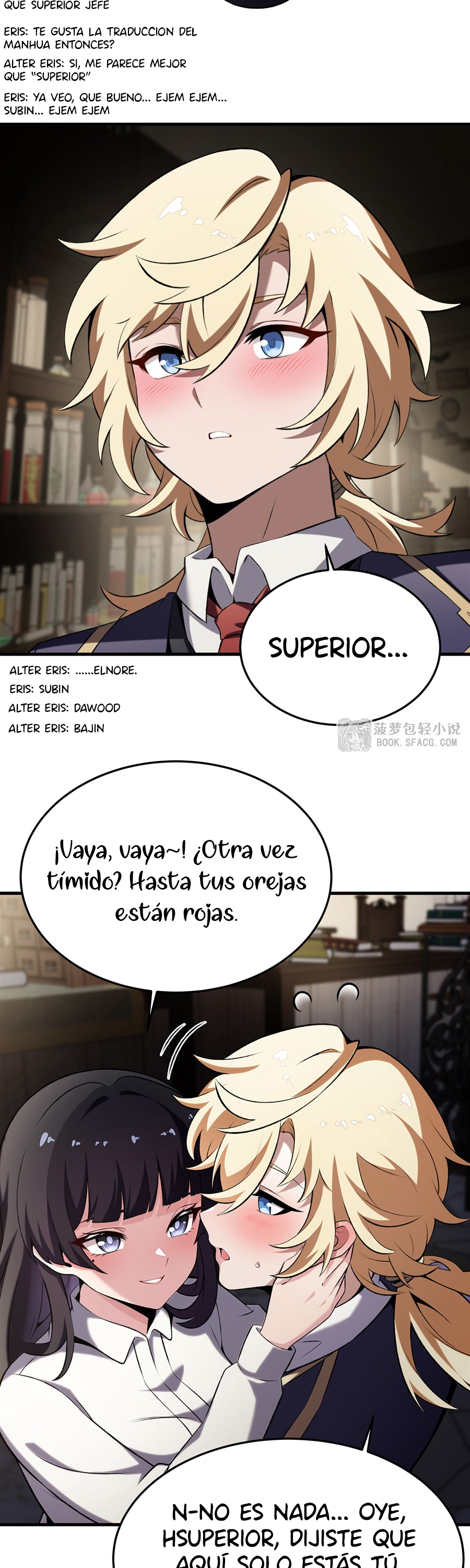 El villano rubio de la novela de la protagonista femenina quiere ser feliz Capitulo 48 página 24