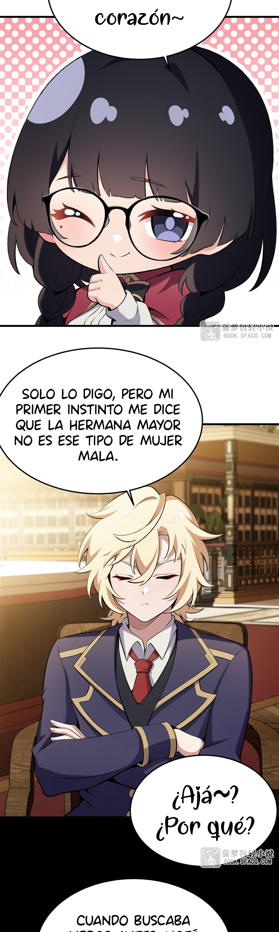 El villano rubio de la novela de la protagonista femenina quiere ser feliz Capitulo 48 página 9