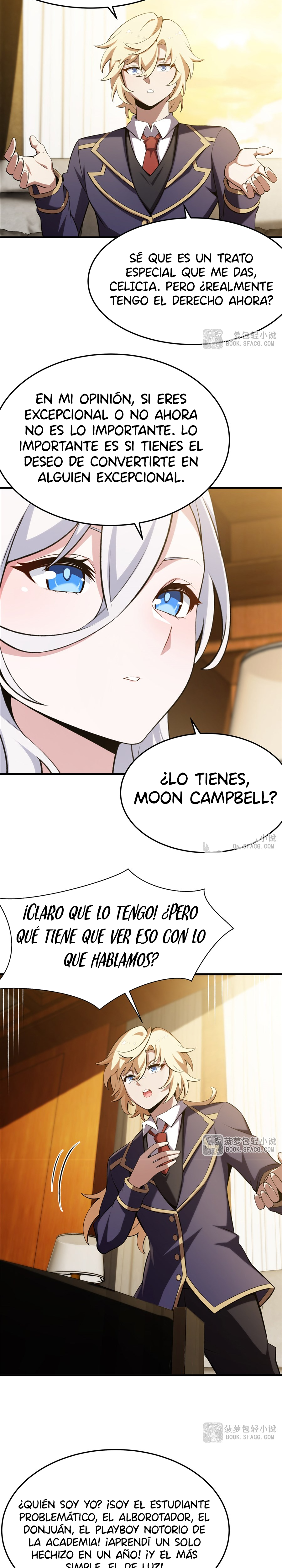 El villano rubio de la novela de la protagonista femenina quiere ser feliz Capitulo 49 página 14