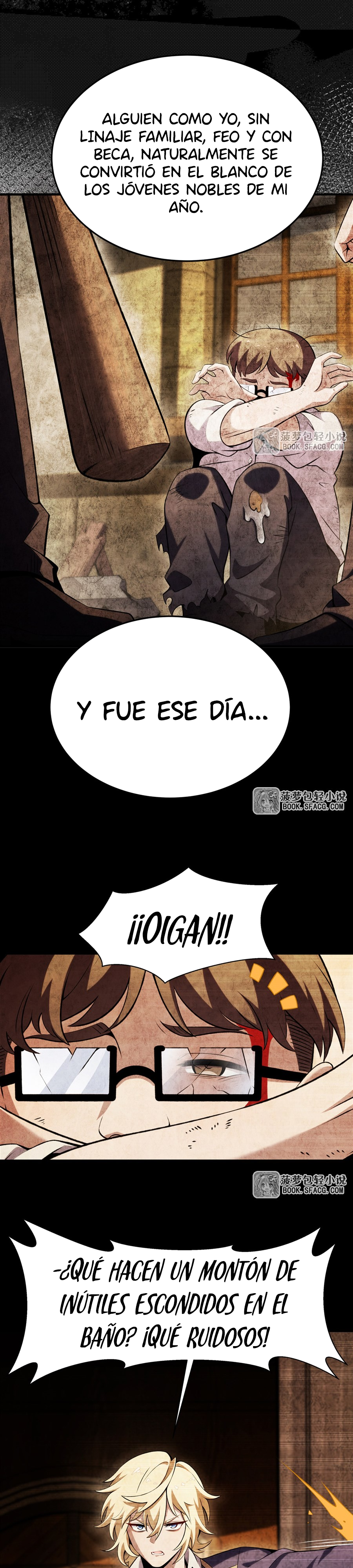 El villano rubio de la novela de la protagonista femenina quiere ser feliz Capitulo 50 página 12