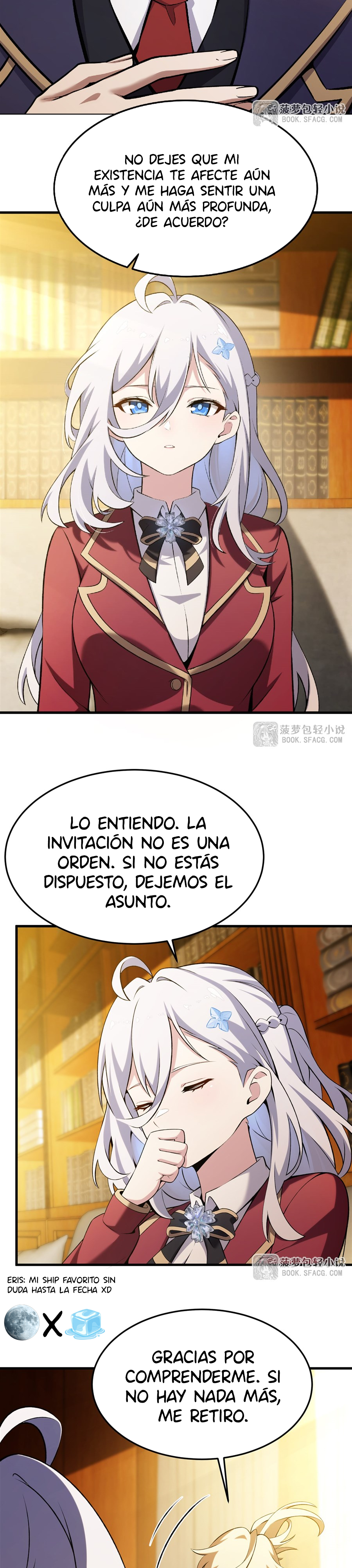 El villano rubio de la novela de la protagonista femenina quiere ser feliz Capitulo 50 página 2