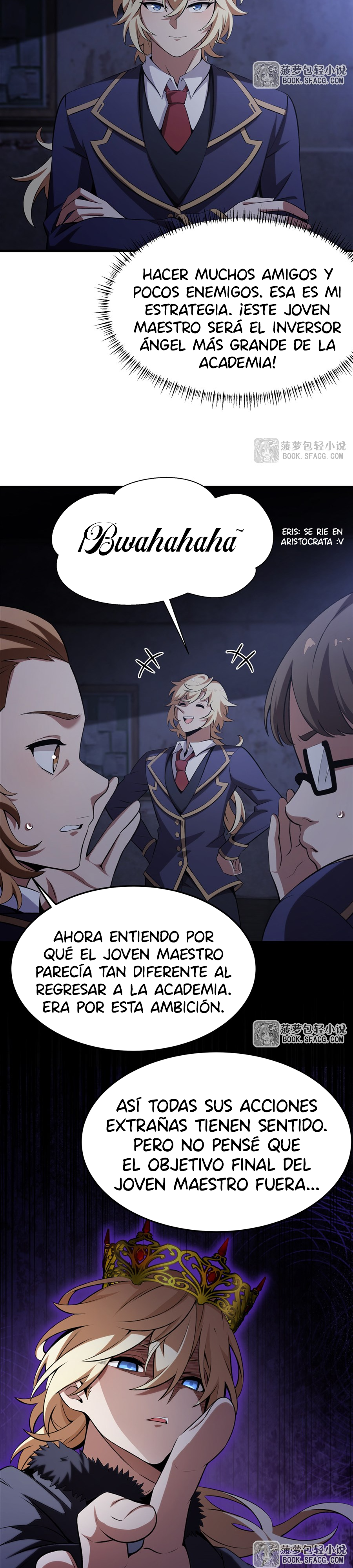 El villano rubio de la novela de la protagonista femenina quiere ser feliz Capitulo 50 página 21