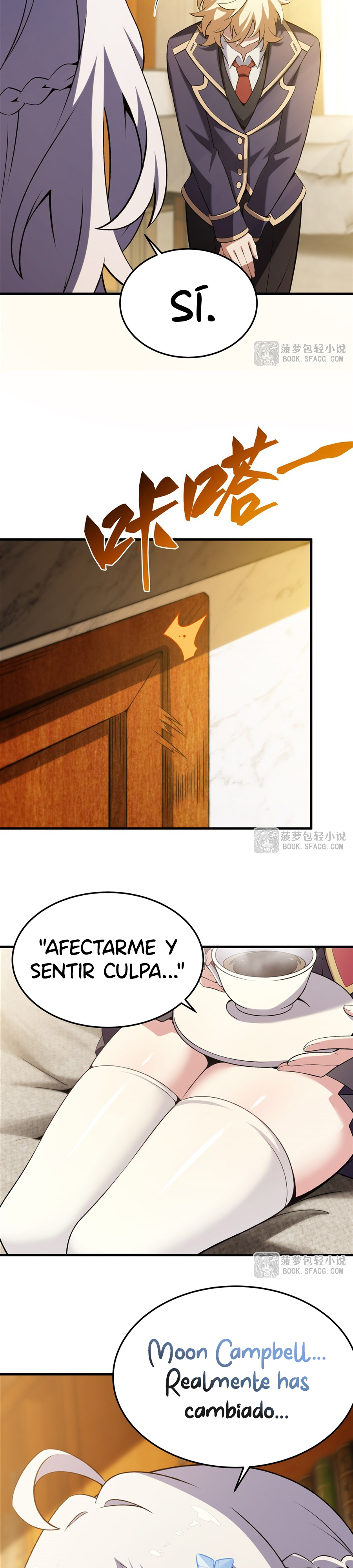 El villano rubio de la novela de la protagonista femenina quiere ser feliz Capitulo 50 página 3