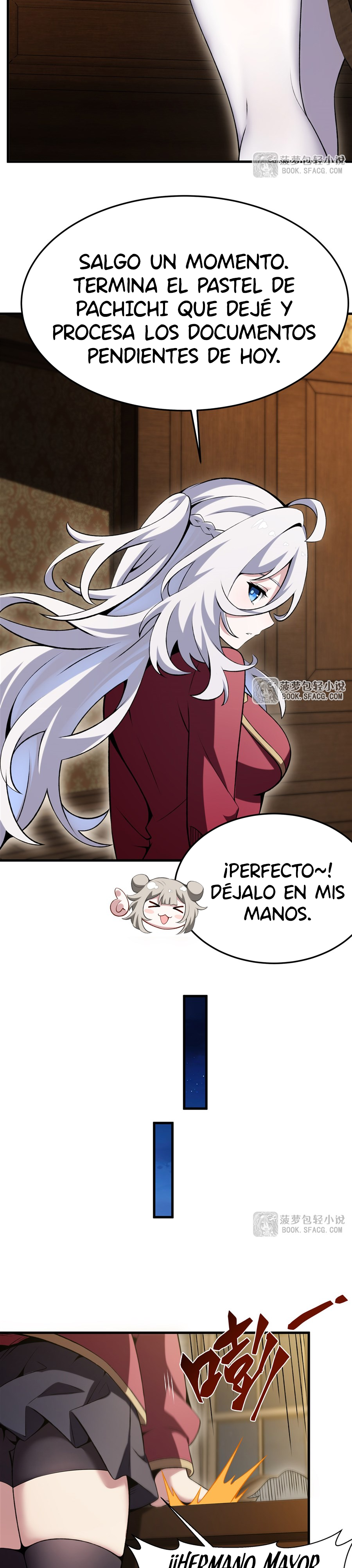 El villano rubio de la novela de la protagonista femenina quiere ser feliz Capitulo 51 página 10