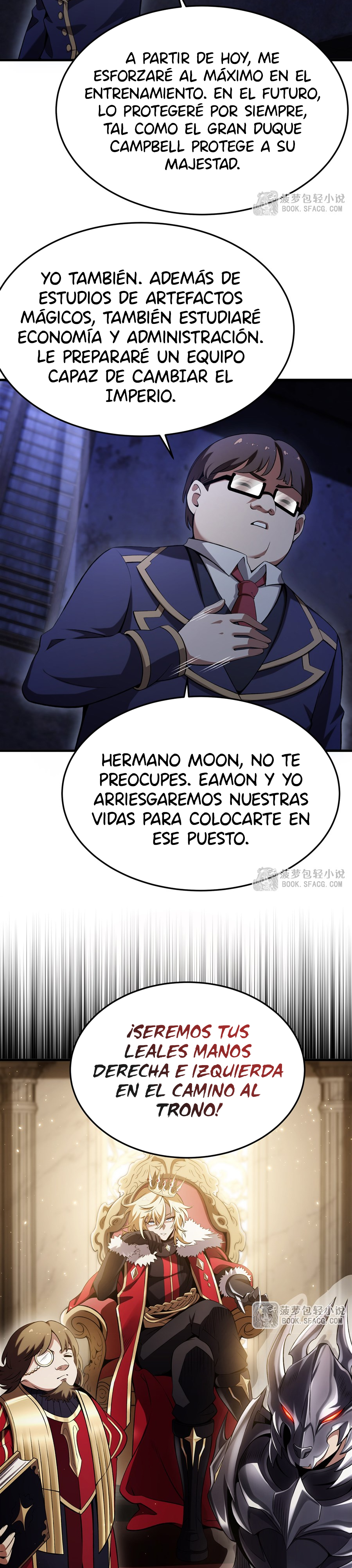 El villano rubio de la novela de la protagonista femenina quiere ser feliz Capitulo 51 página 3