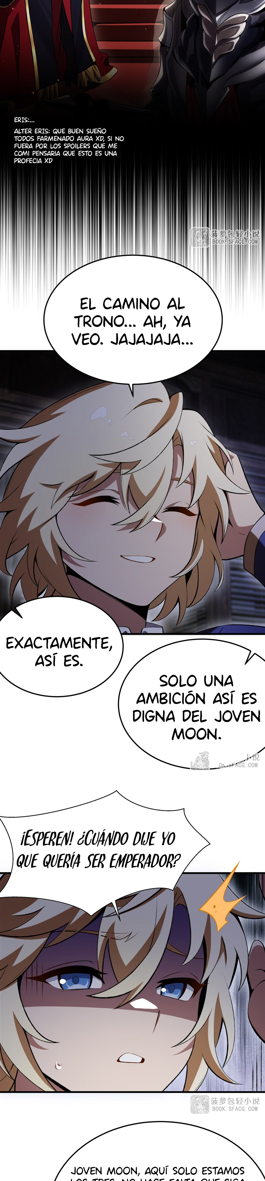 El villano rubio de la novela de la protagonista femenina quiere ser feliz Capitulo 51 página 4