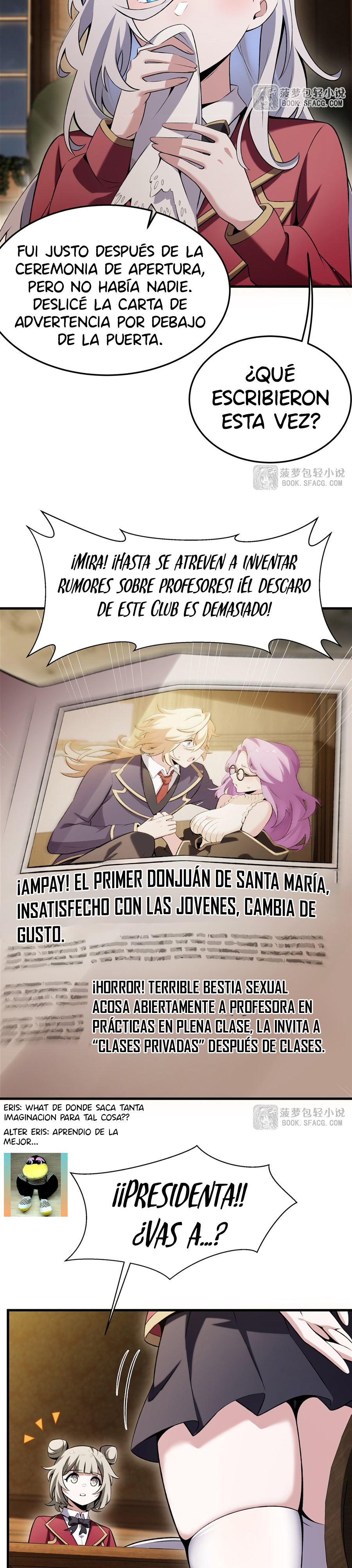 El villano rubio de la novela de la protagonista femenina quiere ser feliz Capitulo 51 página 9