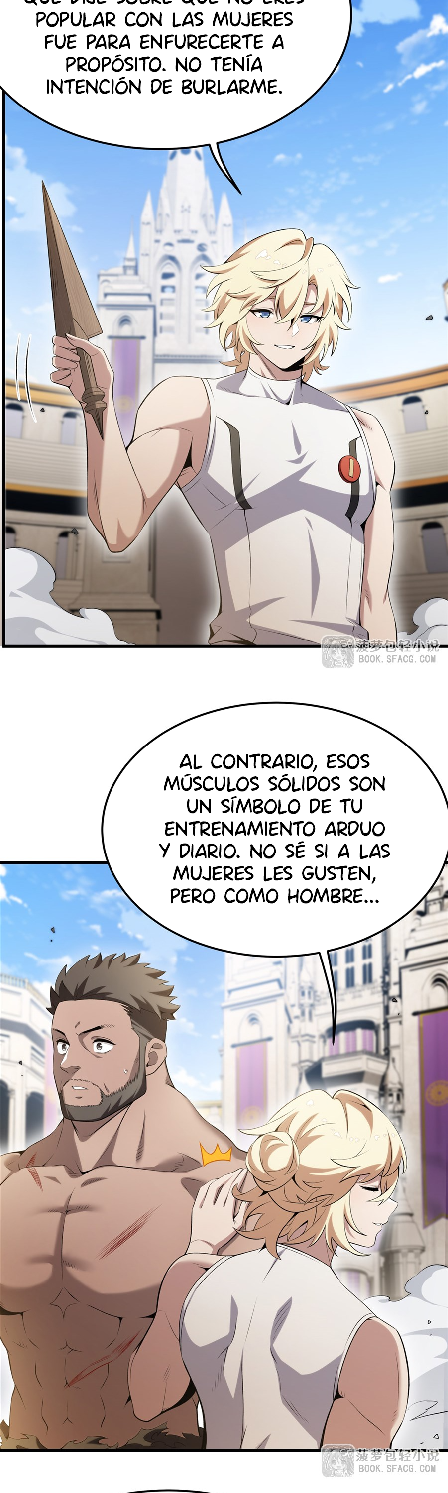 El villano rubio de la novela de la protagonista femenina quiere ser feliz Capitulo 53 página 14