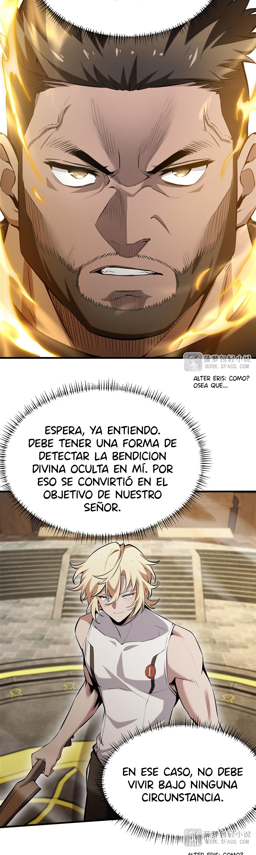 El villano rubio de la novela de la protagonista femenina quiere ser feliz Capitulo 53 página 3