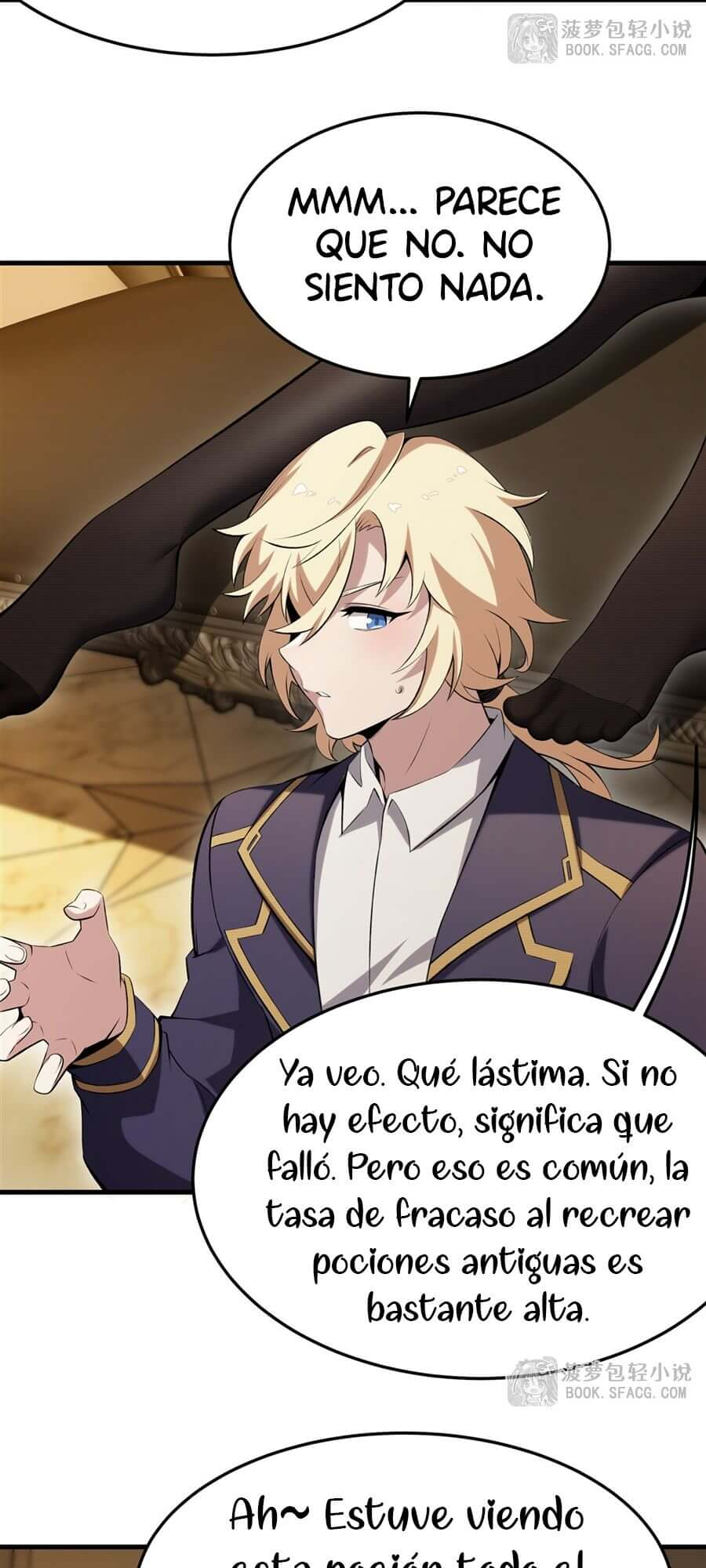 El villano rubio de la novela de la protagonista femenina quiere ser feliz Capitulo 54 página 21