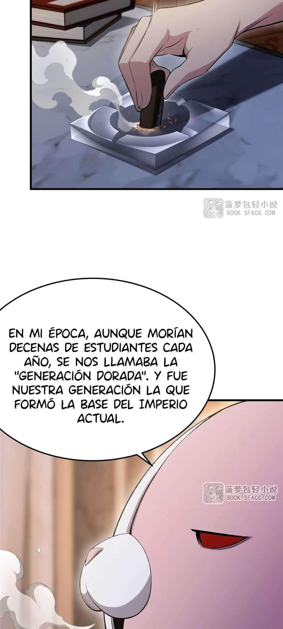 El villano rubio de la novela de la protagonista femenina quiere ser feliz Capitulo 54 página 34