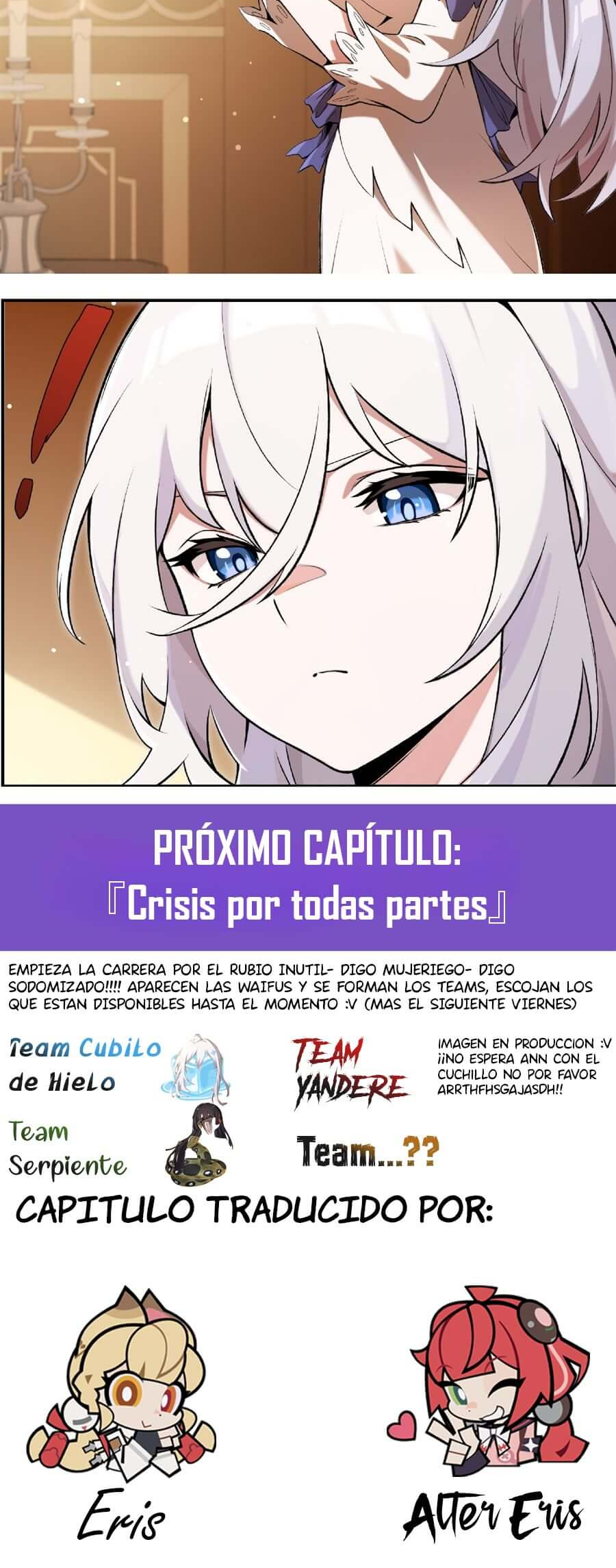 El villano rubio de la novela de la protagonista femenina quiere ser feliz Capitulo 54 página 40