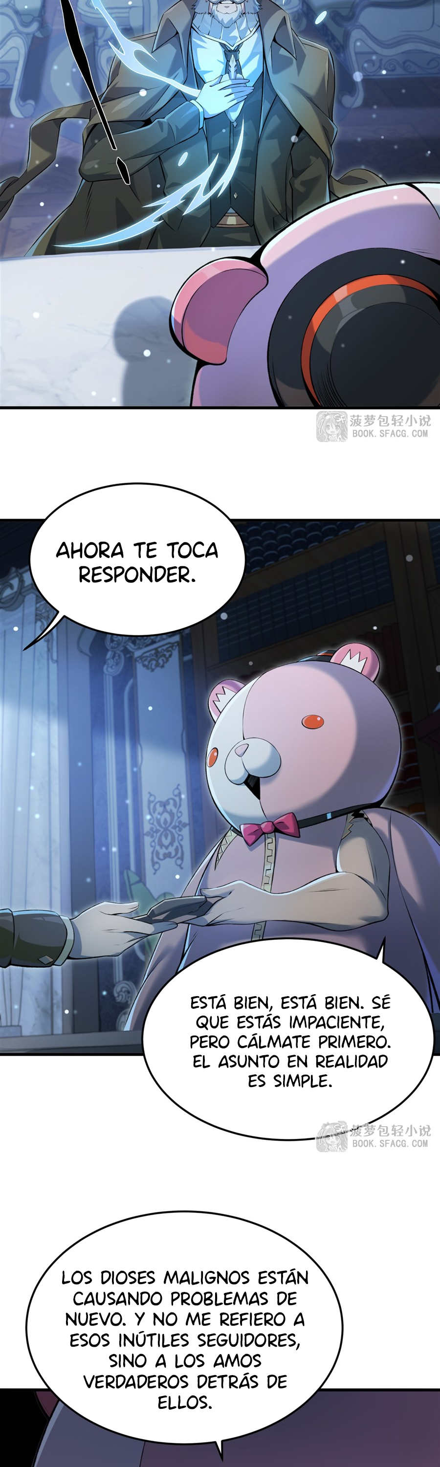 El villano rubio de la novela de la protagonista femenina quiere ser feliz Capitulo 55 página 3