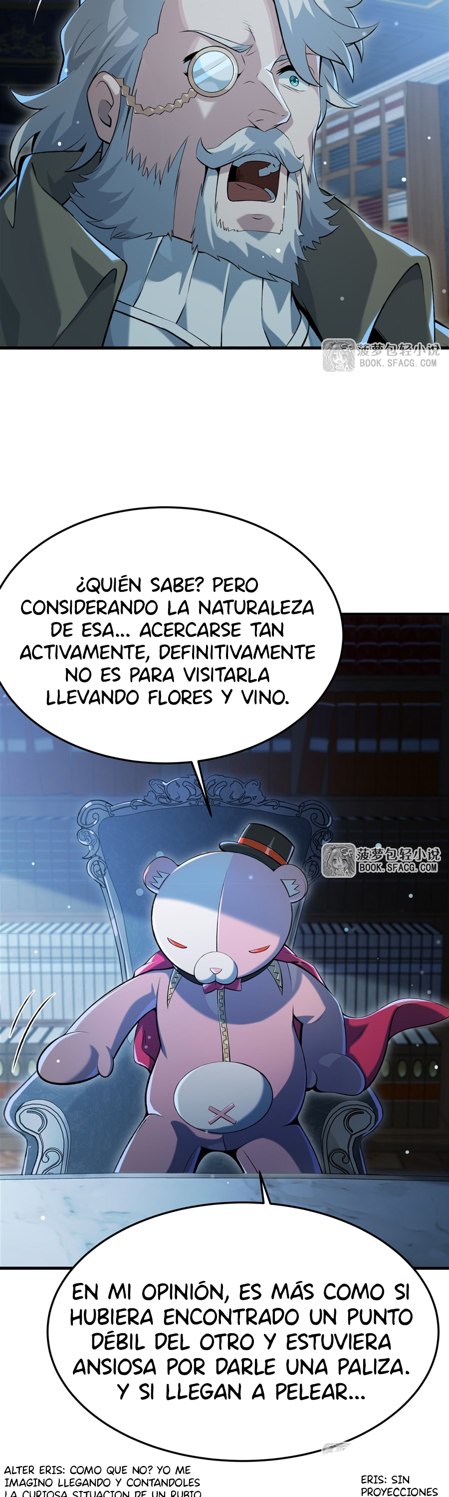 El villano rubio de la novela de la protagonista femenina quiere ser feliz Capitulo 55 página 6