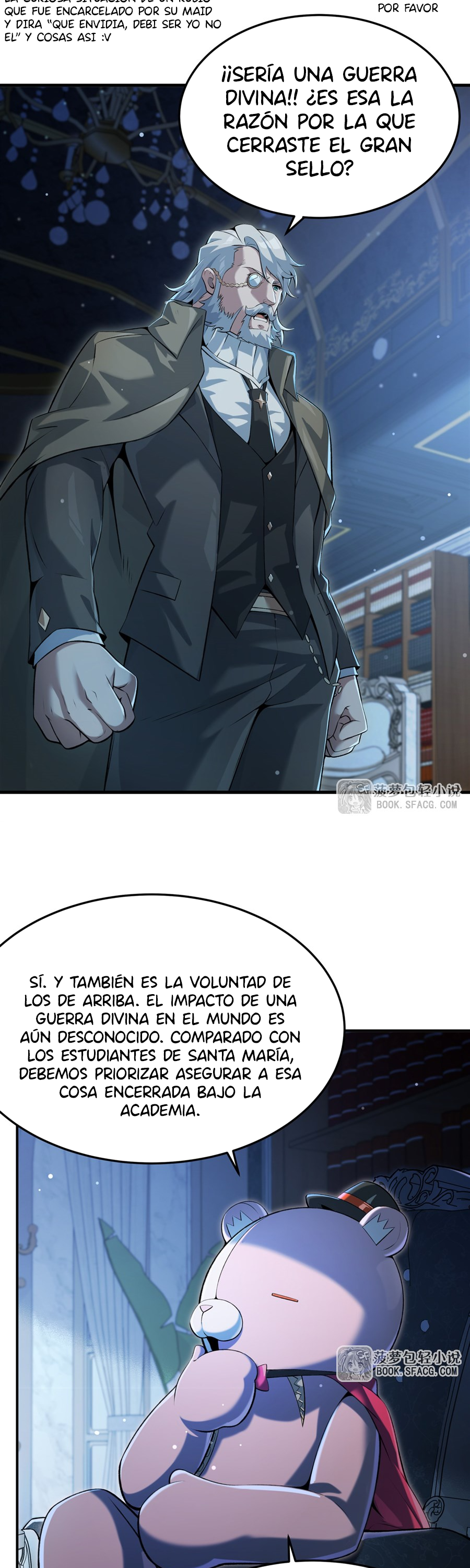 El villano rubio de la novela de la protagonista femenina quiere ser feliz Capitulo 55 página 7