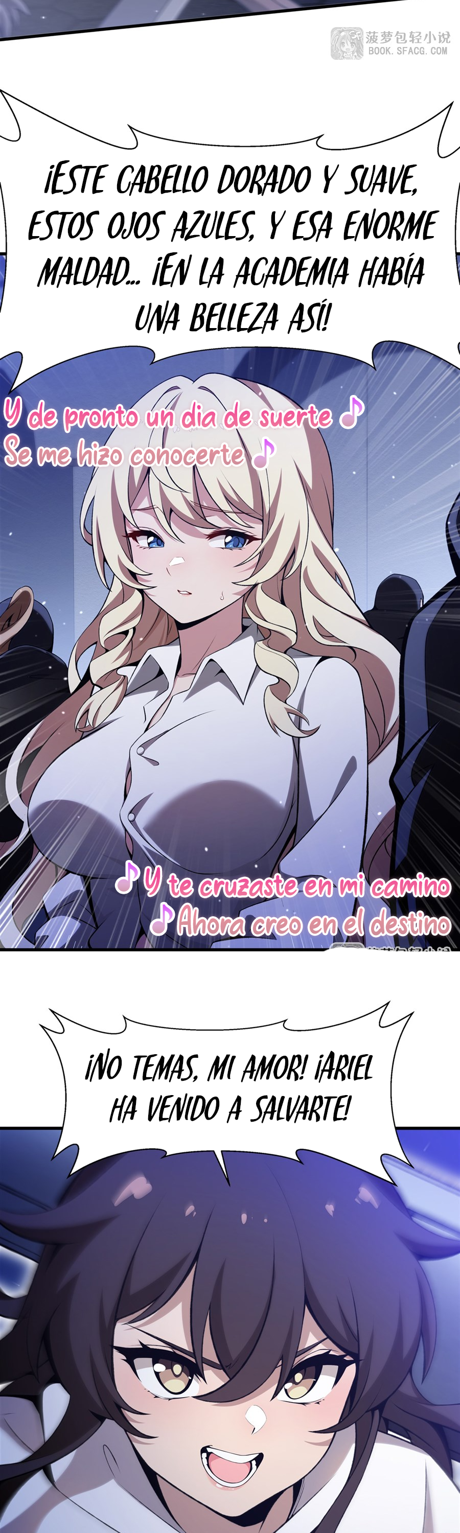 El villano rubio de la novela de la protagonista femenina quiere ser feliz Capitulo 57 página 18