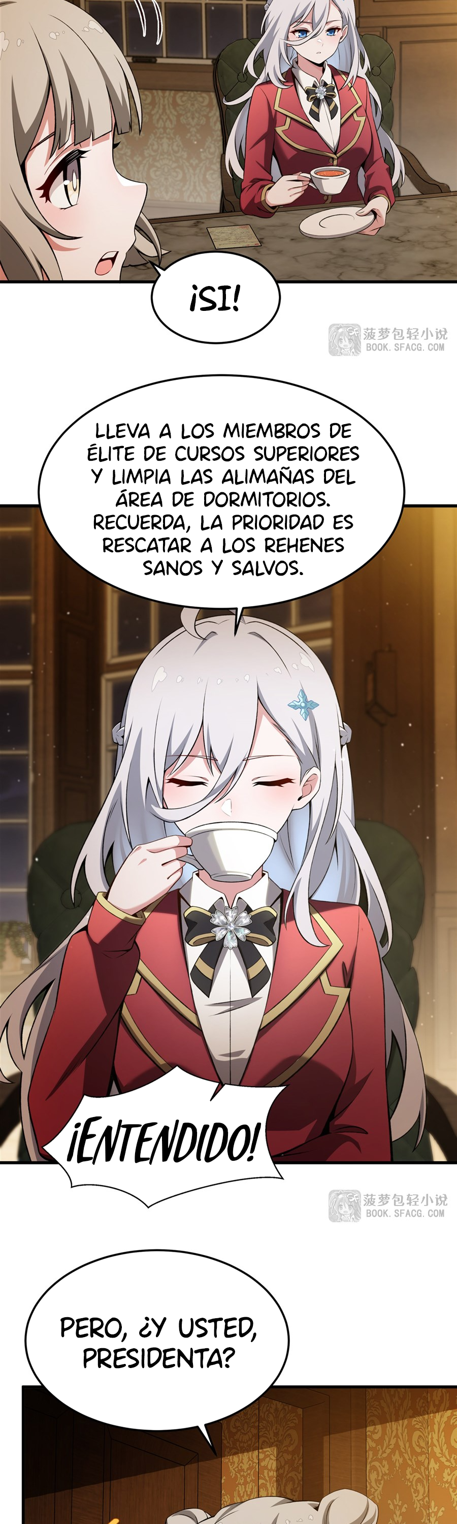 El villano rubio de la novela de la protagonista femenina quiere ser feliz Capitulo 57 página 22