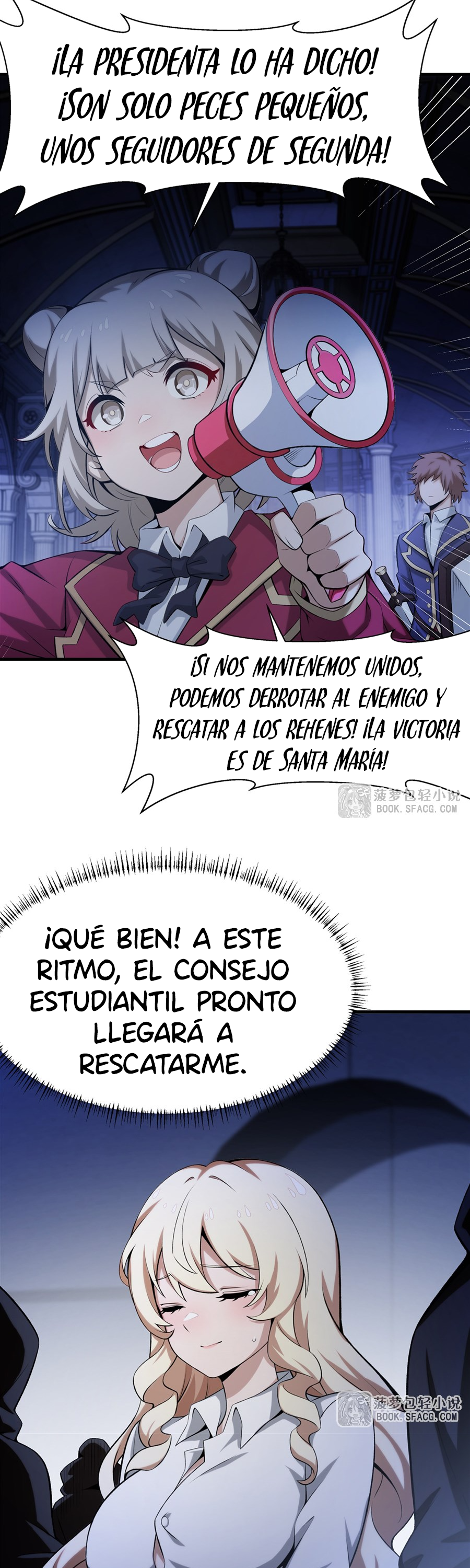 El villano rubio de la novela de la protagonista femenina quiere ser feliz Capitulo 58 página 10