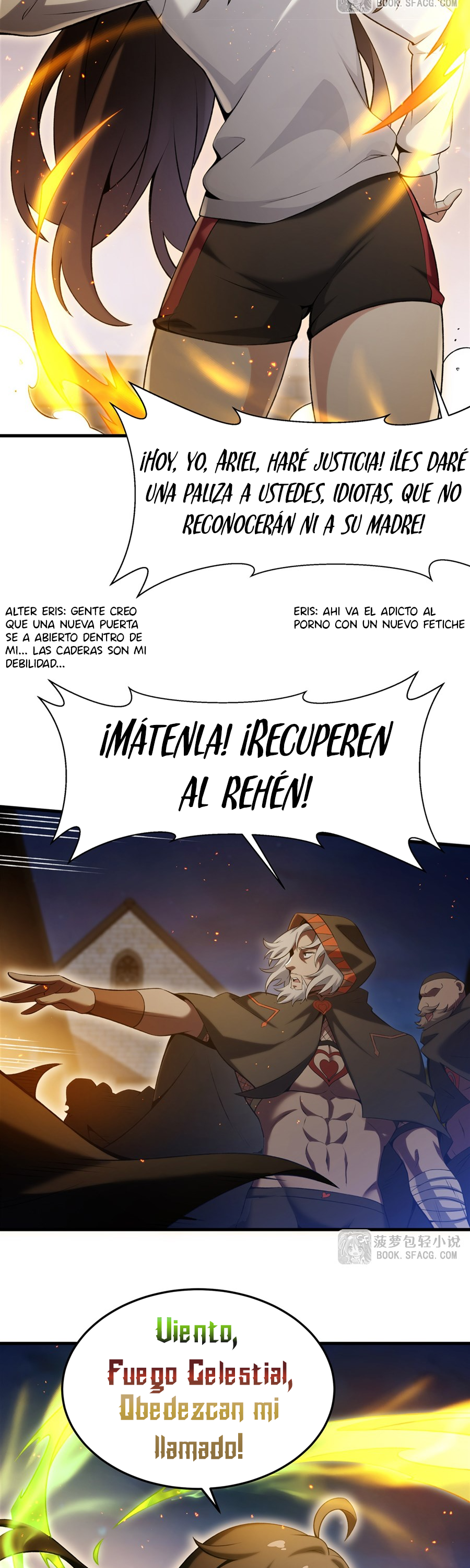 El villano rubio de la novela de la protagonista femenina quiere ser feliz Capitulo 58 página 20