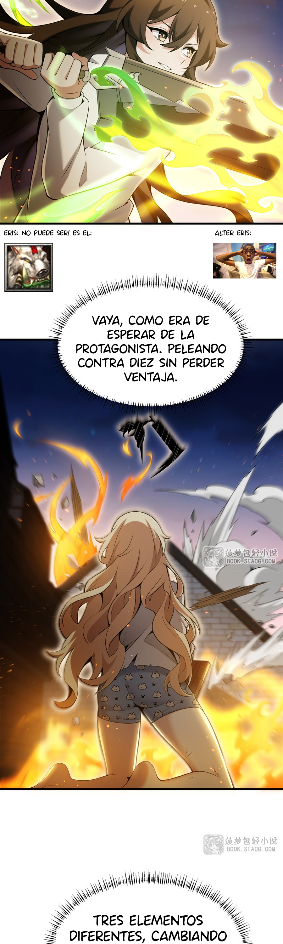 El villano rubio de la novela de la protagonista femenina quiere ser feliz Capitulo 58 página 21