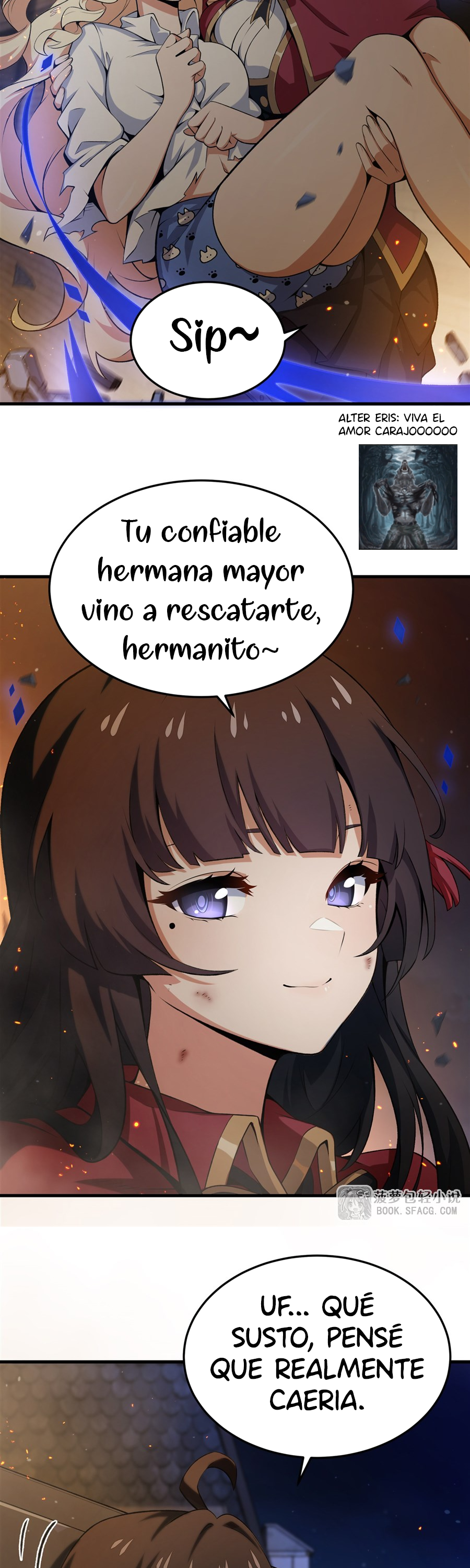 El villano rubio de la novela de la protagonista femenina quiere ser feliz Capitulo 59 página 10
