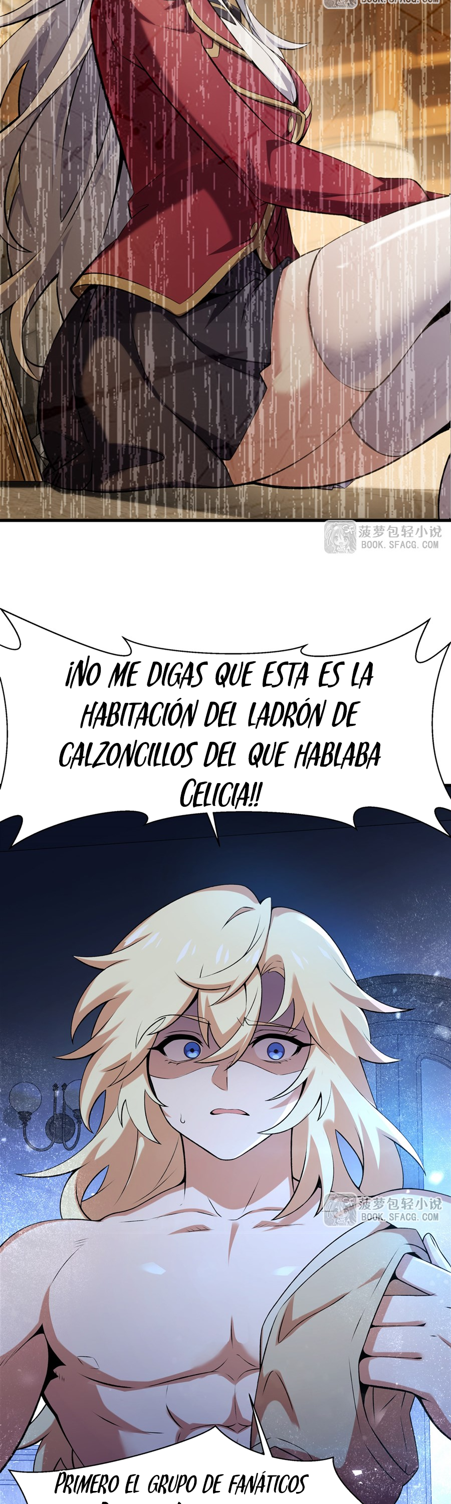 El villano rubio de la novela de la protagonista femenina quiere ser feliz Capitulo 60 página 13