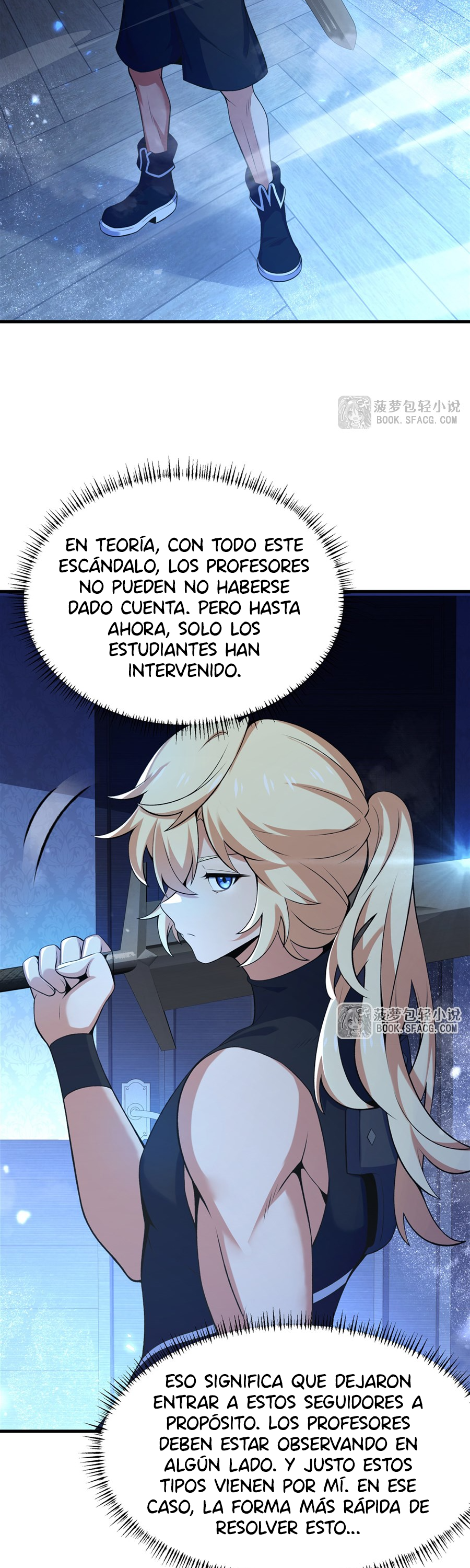 El villano rubio de la novela de la protagonista femenina quiere ser feliz Capitulo 60 página 17