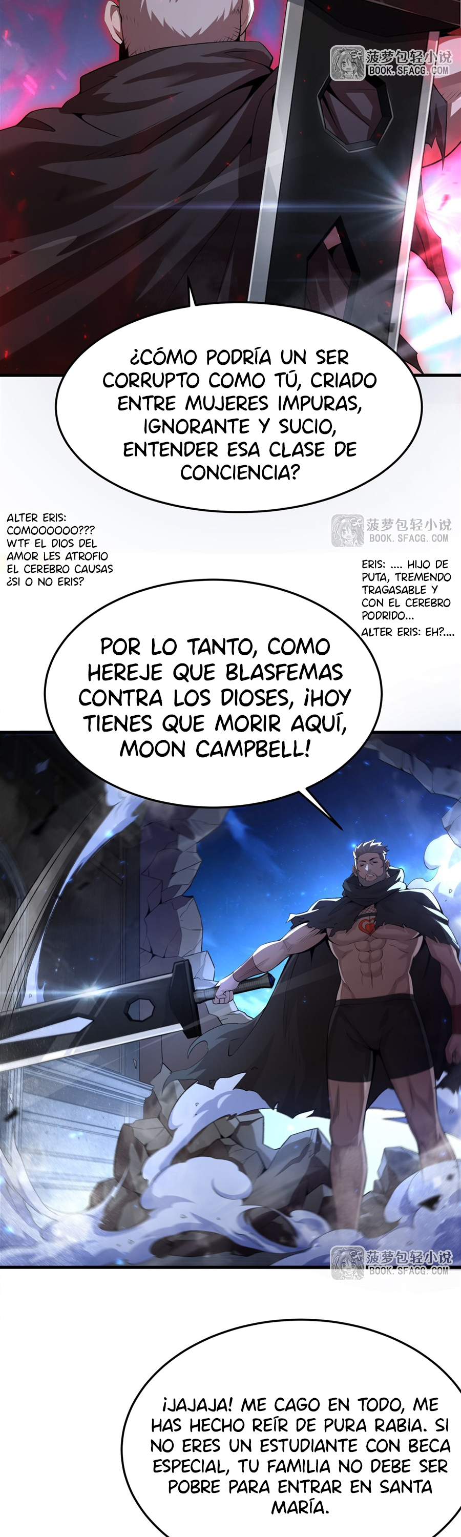 El villano rubio de la novela de la protagonista femenina quiere ser feliz Capitulo 61 página 7