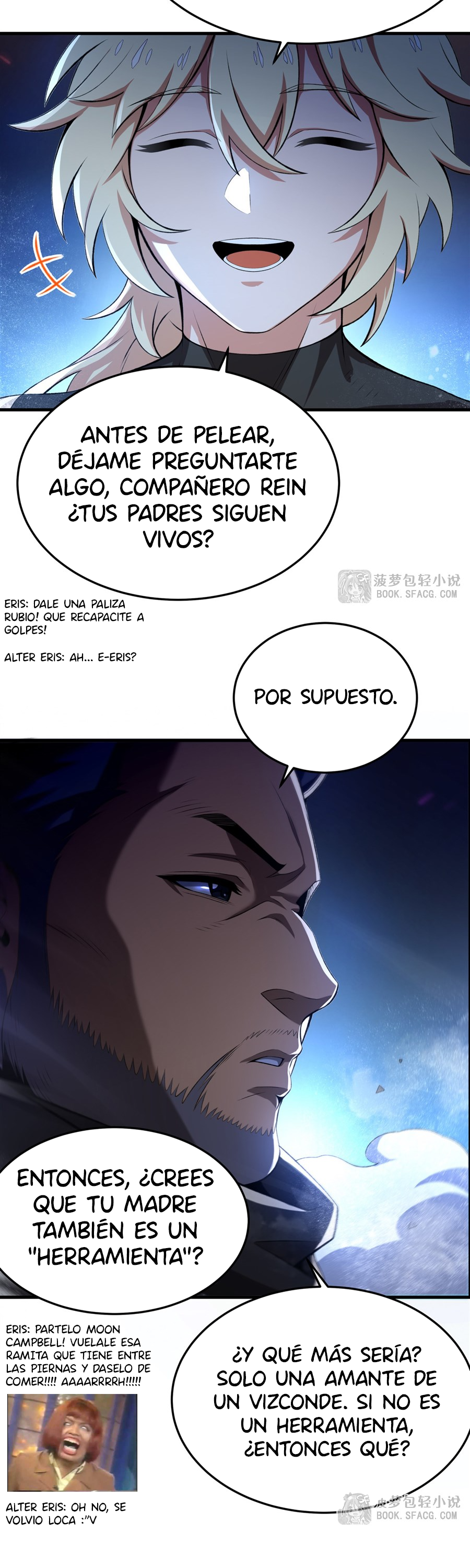 El villano rubio de la novela de la protagonista femenina quiere ser feliz Capitulo 61 página 8